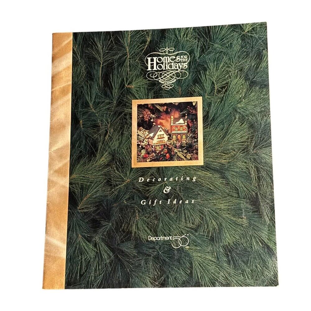 Department 56 Home For‎ The Holidays Decorating Catalog Gift Ideas 1995 READ